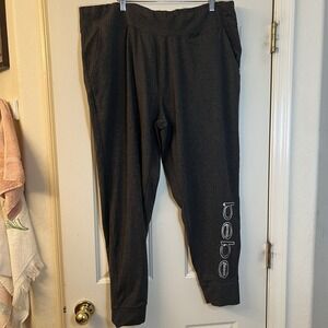 Plus Size Bebe Sport Soft Stretch Athletic Pants 3X